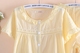 Màu rắn ngắn tay cắt quần đồ ngủ mùa hè của phụ nữ mỏng dệt bông rửa bộ đồ ngủ màu vàng dịch vụ nhà phù hợp với Giống cái