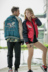 Bay áo khoác nam giới và phụ nữ những người yêu thích áo bông thủy triều thương hiệu Yokosuka thêu áo mùa thu và mùa đông hai mặt mặc dày bên ngoài bím tóc Trang phục Couple
