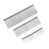 Собачья расчесывание домашних животных из нержавеющей стали сдало длинное покрытие красоты, расчесывавшаяся плюшевая красавица Прямой расчесывание домашних животных.