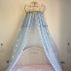 Ins giường crepe công chúa phòng trẻ em rèm trang trí Bắc Âu đơn giản rắn màu giường rèm crepe rèm rèm giường