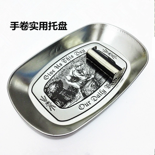 Бесплатная доставка металлическая поднос из нержавеющей стали пони -вверх по травяной лотке роллер роллер фрукты