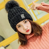 Зимняя флисовая модная цветная трикотажная утепленная шапка, в корейском стиле