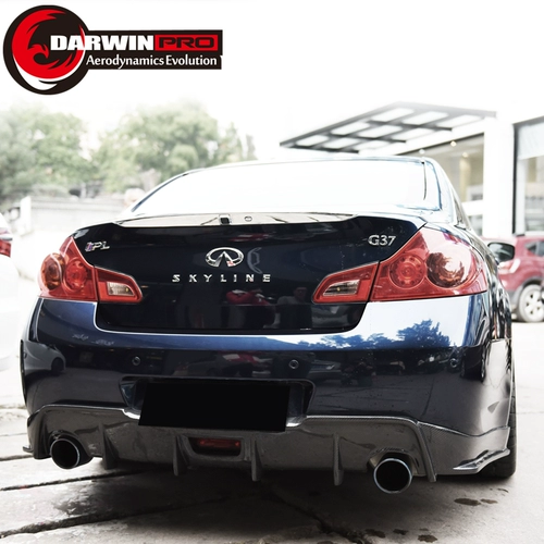 Darwinpro Infiniti G25 G35 G37 All -Carbon Fiber Shark Fin после окружения модифицированной задней губы
