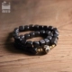 Thiết kế ban đầu handmade ebony bracelet Nhật Bản và Hàn Quốc cá tính vài retro nam giới và phụ nữ jewelry gió quốc gia vòng đeo tay