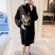 Áo bà bầu hoạt hình mùa xuân áo len trùm đầu 2018 mới mùa thu đông mặc Hàn Quốc thêu rộng cỡ áo đáy thủy triều đầm bầu mami Áo thai sản