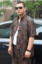 Xiangyun sợi hàng đầu của nam giới crepe lụa ngắn tay tang phù hợp với người đàn ông trung niên của mùa hè ăn mặc khóa Trung Quốc trang phục dân tộc Trang phục dân tộc