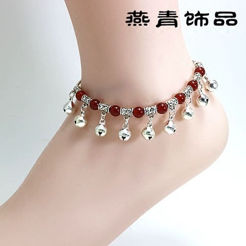 Оригинальный дизайнерский браслет на ногу для школьников на день Святого Валентина, модный колокольчик, ретро этнический оберег на день рождения, подарок на день рождения, этнический стиль