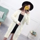 Rod đan cardigan Nữ Hàn Quốc 2017 Mới Loose Solid Color Long Dày Line Mùa thu và mùa đông dày áo len áo gile len nữ Cardigan