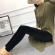 Phiên bản Hàn Quốc của quần legging nhung vàng xuân hè 2018 cho phụ nữ mặc chân thun co giãn retro bút chì chín phần mỏng quần ống rộng nữ Khởi động cắt