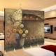 Tường gạch gỗ châu Âu nền màn hình gấp phân vùng thời trang phòng khách lối vào cà phê thanh video YY neo - Màn hình / Cửa sổ Màn hình / Cửa sổ