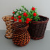 Rattan 柳 花花 花架 Bình mây hoa cổ điển vườn hoa chậu hoa thùng giỏ trong chậu các loại bình cắm hoa Vase / Bồn hoa & Kệ