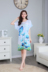 Mùa hè mới của Hàn Quốc phụ nữ lỏng lẻo nightdress nữ cotton lụa mỏng đồ ngủ phần dài ngắn tay quần áo nhà mẹ ăn mặc đồ ngủ gợi cảm Đêm đầm