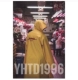 Châu âu và Mỹ thời trang đường phố VTM DHL Hồng Kông giới hạn màu vàng áo gió áo mưa trong phần dài của nam giới và phụ nữ các cặp vợ chồng mùa thu và mùa đông áo khoác