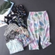 Nhân tạo bông nhà quần quần bông đồ ngủ phụ nữ quần short mùa hè bảy quần phần mỏng nhà lỏng kích thước lớn có thể được đeo