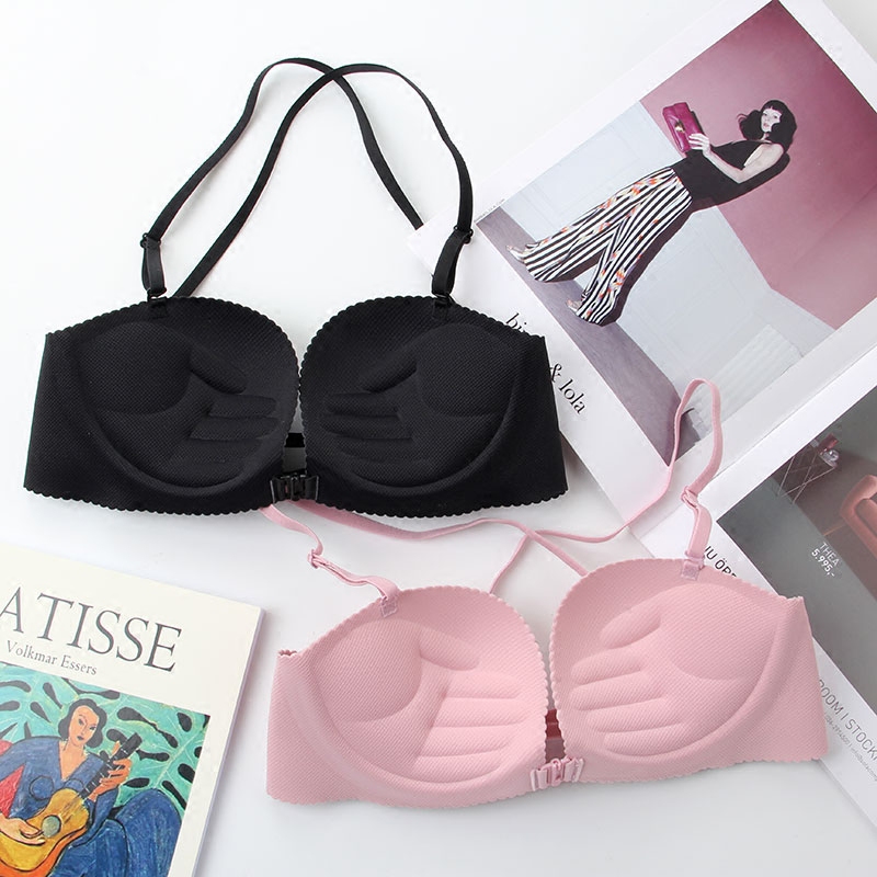 Sexy supporting wireless bra, comfortable underwear, beautiful back