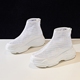 BOOTSKOKO mô hình lựa chọn quạt - giày net cao vớ giày net khởi động phụ nữ mặc trên bàn chân cao hơn đáng kể Giày cao gót