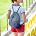 Hàn quốc phiên bản của lưới gradient màu ba lô nhỏ giản dị dây kéo chùm túi túi sinh viên thời trang thể thao ngoài trời ba lô
