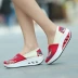 2017 mùa hè mới canvas rocking giày nữ nêm với nền tảng đáy dày giày Hàn Quốc phiên bản của phụ nữ thở của giày giày thể thao