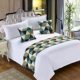 Khách sạn năm sao bộ đồ giường khách sạn Châu Âu-phong cách đơn giản hiện đại khăn trải giường giường bìa giường cờ lễ hội trang trí chụp Trải giường