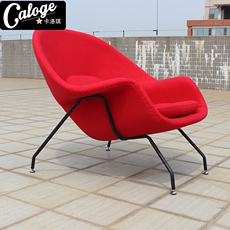 Стул 子宫椅名师设计沙发椅客厅休闲单人沙发椅玻璃钢内框舒适懒人躺椅