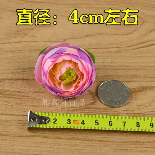 Новые маленькие чайные бутоны и бутоны розовых бутонов Diy Hair Clip обувь украшать цветы.