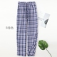 Pajama quần nam quần cotton gạc mùa xuân và mùa hè nhà quần casual loose cotton lưới nhà quần phần mỏng kích thước lớn Quần tây
