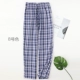 Pajama quần nam quần cotton gạc mùa xuân và mùa hè nhà quần casual loose cotton lưới nhà quần phần mỏng kích thước lớn