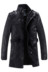 Mùa thu và mùa đông nam phần dài cộng với nhung da Hàn Quốc phiên bản của mỏng da áo gió áo khoác thanh niên đầu máy PU leather jacket triều Áo khoác nam cao cấp Quần áo lông thú