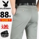 Playboy của nam giới thường quần mùa xuân và mùa hè phần mỏng trung niên stretch straight quần của nam giới kinh doanh loose daddy quần Quần tây thường