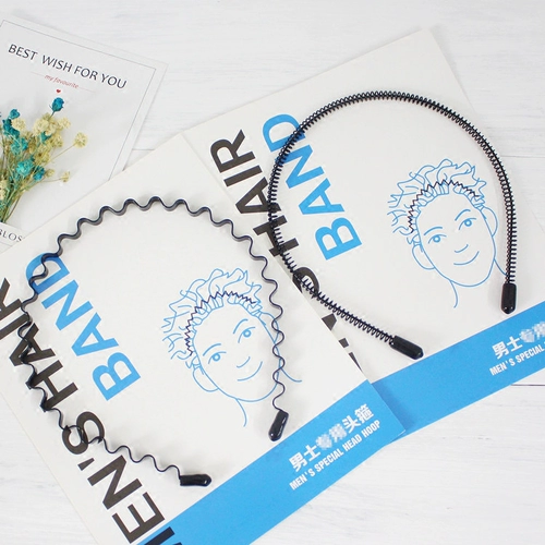 Ободок, универсальные волнистые невидимые шпильки для волос для умывания, Южная Корея, простой и элегантный дизайн