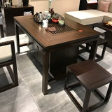 Чайный стол и стул Комбинация Новый китайский сплошной древесный столик простота чайный чайный стол