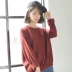 Hàn quốc ulzzang cao đẳng gió retro lỏng hoang dã mỏng kẹo màu dài tay áo len áo len áo len phụ nữ thời trang công sở nữ cao cấp Áo len