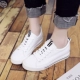 Người ta tăng giày vải đế bệt nữ phiên bản Hàn Quốc của giày đế bệt hoang dã đen 2018 - Plimsolls giay the thao Plimsolls