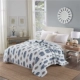 Bộ đồ giường bông hạt thêu được thêu bông bằng vải kẻ sọc mùa hè mát mẻ được bao phủ bởi điều hòa không khí bằng cách phủ giường mỏng