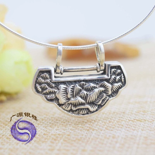 Ретро ожерелье, короткий чокер, цепочка до ключиц, серебро 925 пробы, замок долголетия, подарок на день рождения