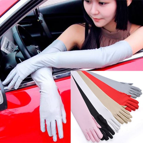 Летние тонкие длинные перчатки для ухода за кожей, белый крем для рук, защита от солнца