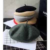 Демисезонный шерстяной берет, модная универсальная японская шапка