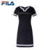 Fila Fila của phụ nữ ăn mặc mùa hè mới thể thao ngắn tay áo đầm nữ | 26723219 váy thể thao nữ Trang phục thể thao