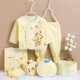 Quần áo sơ sinh cotton 0-3 tháng 1 bé mùa xuân và mùa thu quần áo để giữ ấm sơ sinh bé đồ lót phù hợp với và đồng phục kinh doanh quần áo trẻ em Quần áo lót