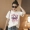 Mùa hè Hàn Quốc phiên bản của thư trắng ngắn tay t-shirt nữ sinh viên hoang dã lỏng nửa tay áo Harajuku phong cách bf quần áo