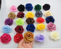 Hàn Quốc mới crepe ren ba chiều thanh lịch của phụ nữ hoa hồng trâm cài vải thủ công phụ kiện quần áo trâm hoa cài áo