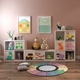 IKEA tủ kệ sách Toy trẻ em kệ sách kết hợp miễn lưới phụ sàn kệ tủ khóa tủ - Buồng tủ nhựa đựng quần áo người lớn Buồng