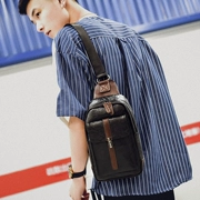 Túi ngực nam phiên bản Hàn Quốc của túi đeo vai thể thao bằng da thể thao nhỏ ba lô túi thời trang Messenger túi nam túi thủy triều