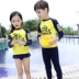 Trẻ em Hàn Quốc đồ bơi cô gái chàng trai quần dài tay kem chống nắng sinh viên chia boxer thân bé lớn trẻ em đồ bơi be trai 12 tuổi Bộ đồ bơi của Kid