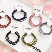 Hàn quốc mũ nón retro nhỏ peas cơ sở tóc vòng hoang dã head rope ban nhạc cao su bold bền dành cho người lớn phụ kiện tóc tươi dây buộc tóc cổ trang