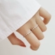 S925 sterling bạc nhẫn nữ dòng Nhật Bản và Hàn Quốc sóng răng cưa kim cương sáng cá tính hoang dã nhẫn đơn giản trang sức Hàn Quốc