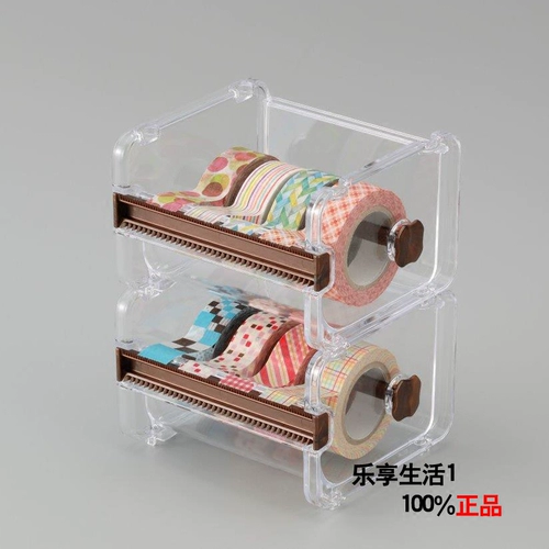 Японская импортная бумажная лента, канцтовары, тара, прозрачная коробка для хранения