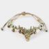 Giáng sinh handmade vòng đeo tay bằng gốm Ma Jialu với hươu tuổi bronze deer head bracelet điều chỉnh phụ kiện giải trí Vòng đeo tay Clasp