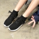 2018 mới cao vớ giày nữ Hàn Quốc phiên bản của ulzzang giản dị hoang dã bay dệt đàn hồi thể thao vớ giày của phụ nữ Giày cao gót
