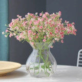 Ваза из гостиной из цветочных украшений, зеленый, свежий европейский стиль прозрачный стеклян